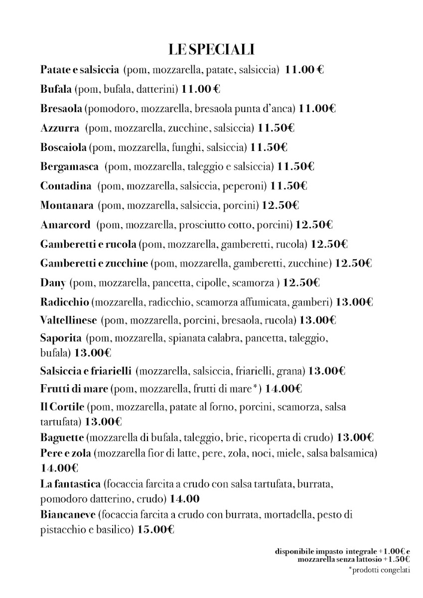 Menu Ristorante Pizzeria Birreria Il Cortile-4